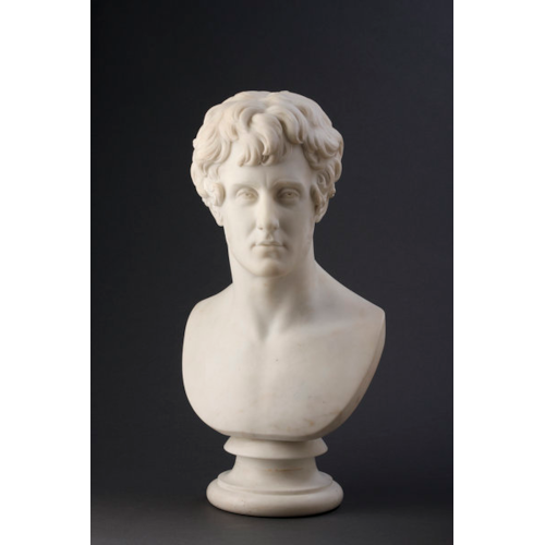 A Fine Marble Bust of the Young Anthony Ashley Cooper, the 7th Earl of Shaftesbury